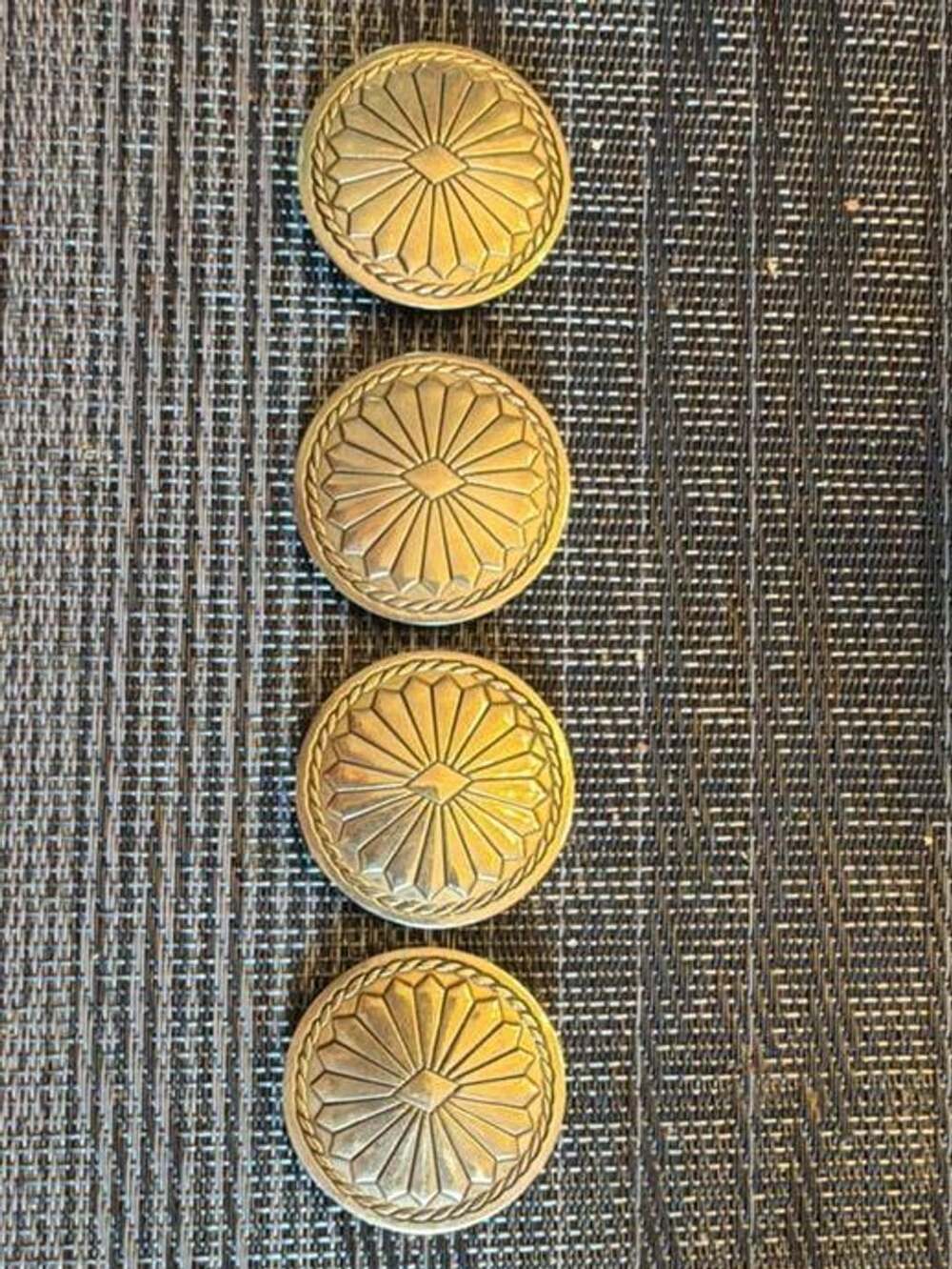 Set Of 4 Southwestern Concho Cape Chain Holder Disks